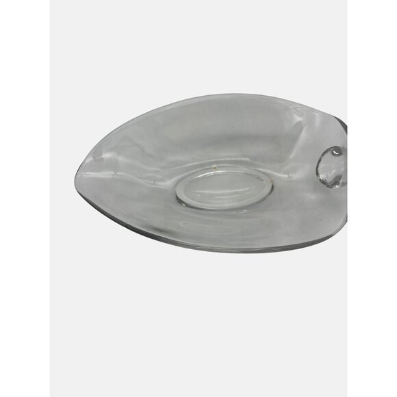 Vintage Clear Glass Swan Trinket Dish / Bowl 8.5" x 6.25" - Picture 4 of 6